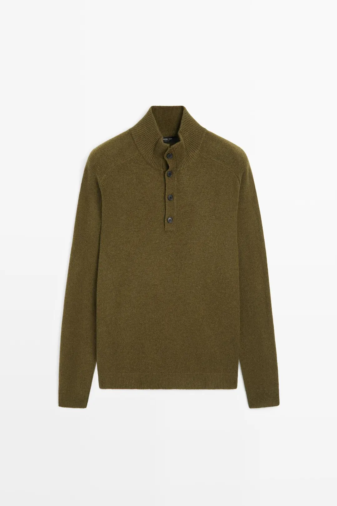 Свитер из смесовой шерсти с воротником-стойкой, Massimo Dutti