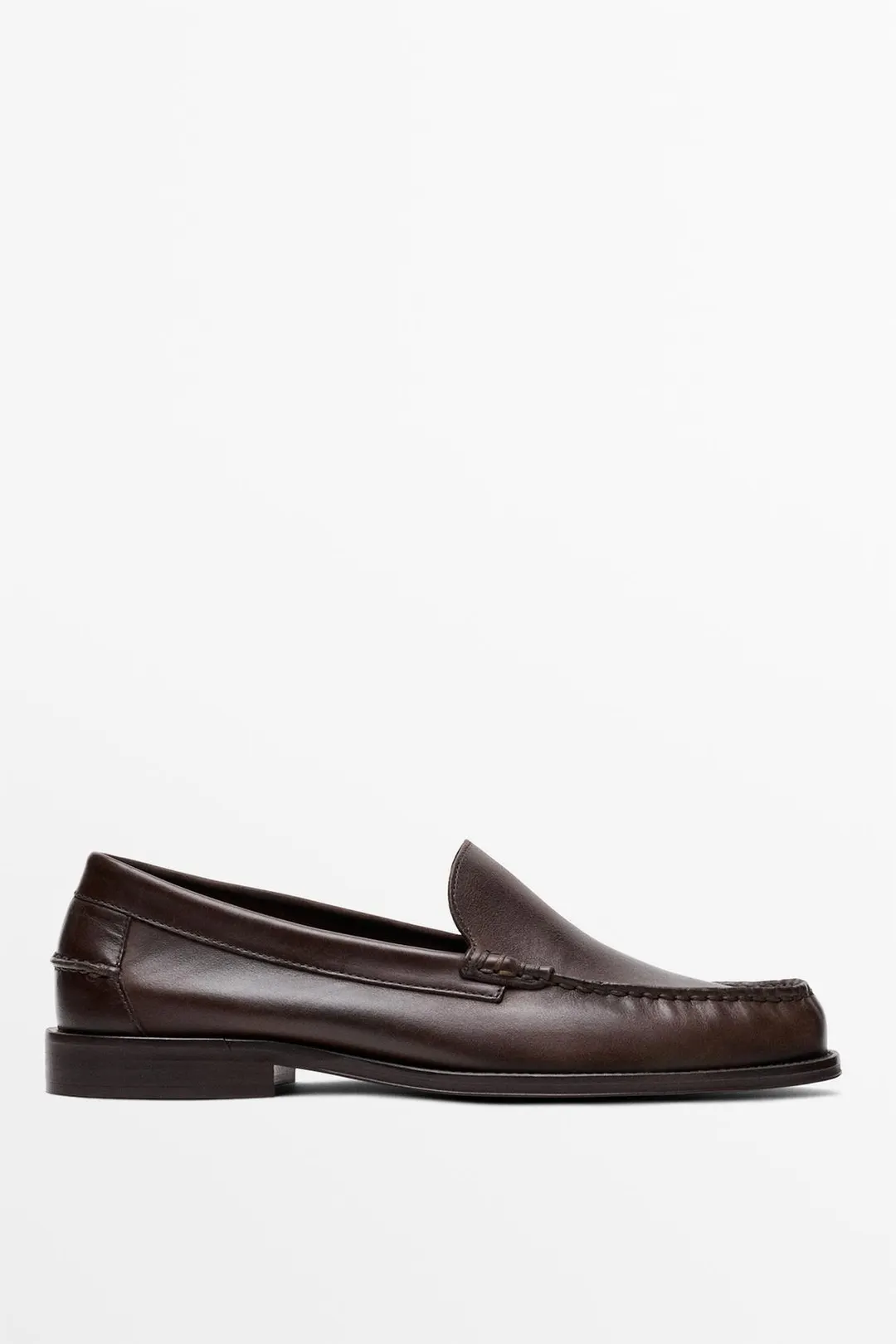 Лоферы из промасленной кожи, Massimo Dutti