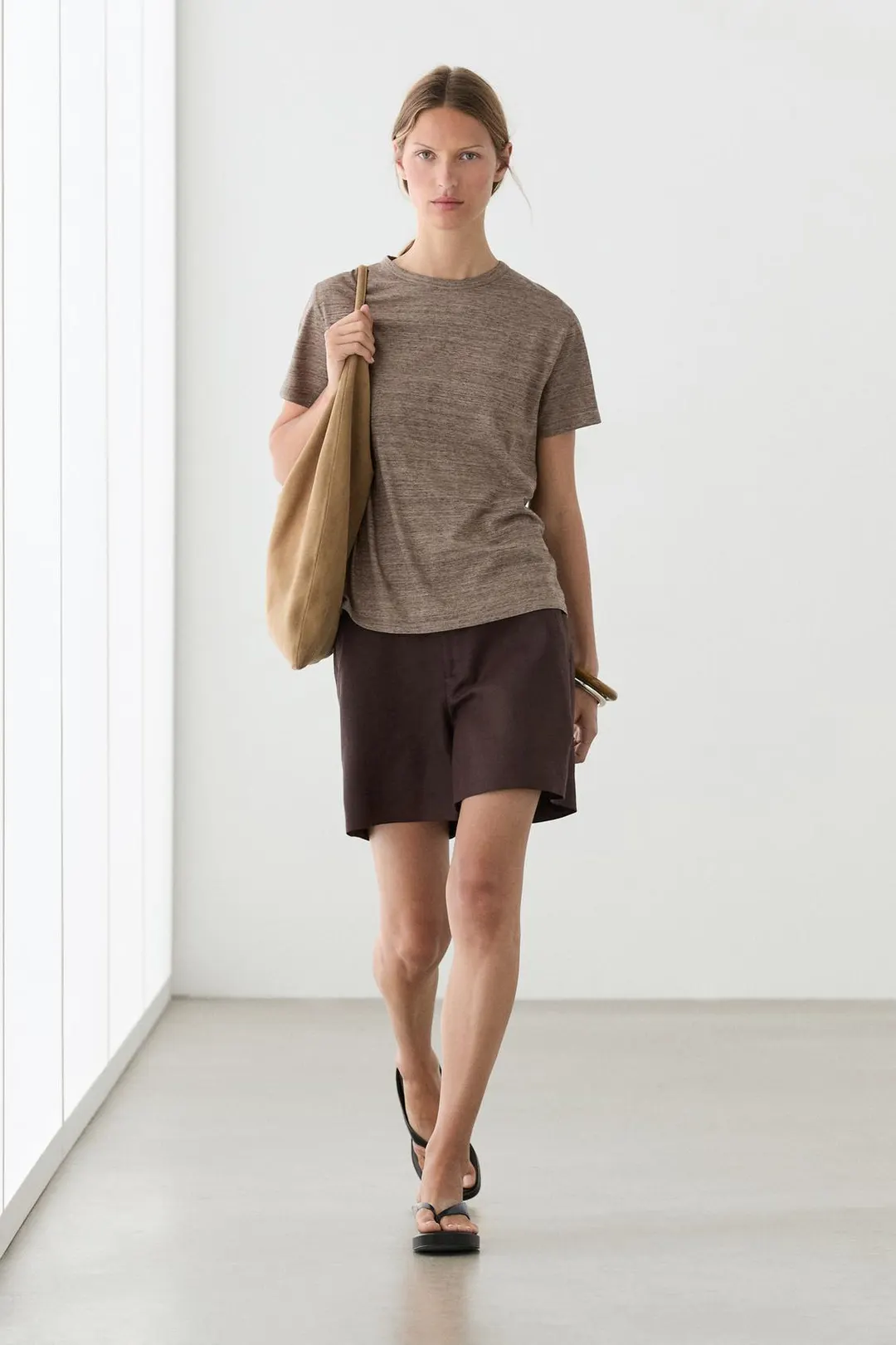 Футболка из 100% хлопка с короткими рукавами, Massimo Dutti