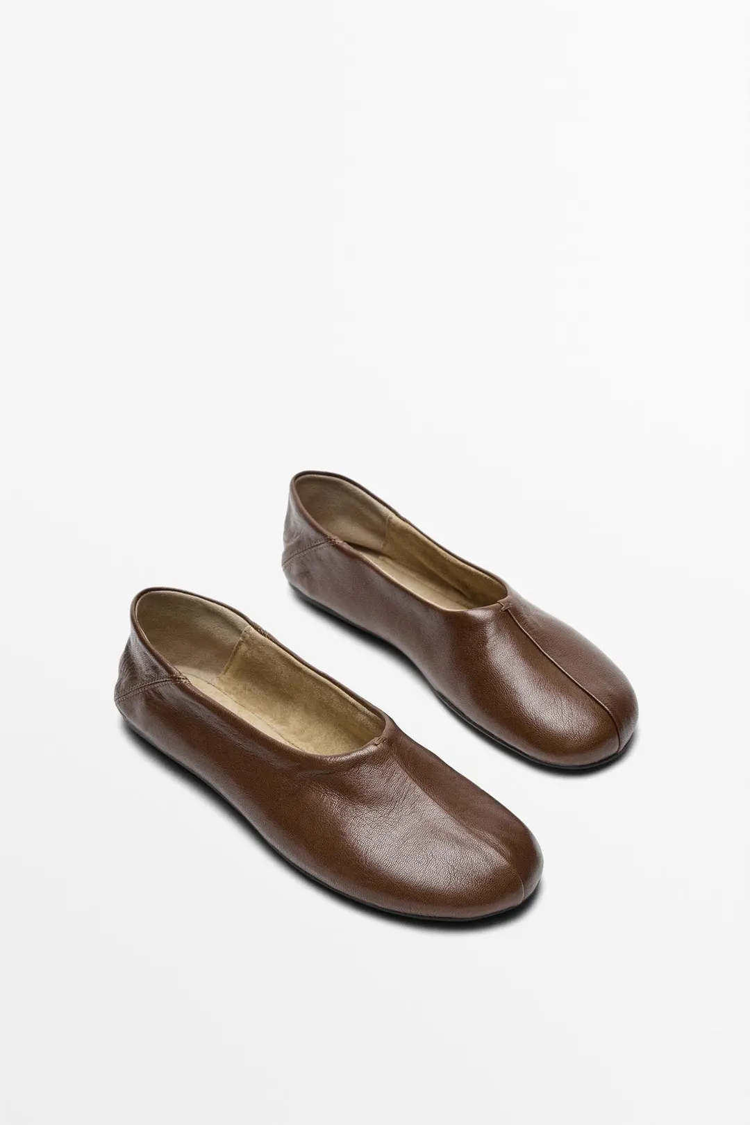 Балетки из мягкой кожи, Massimo Dutti