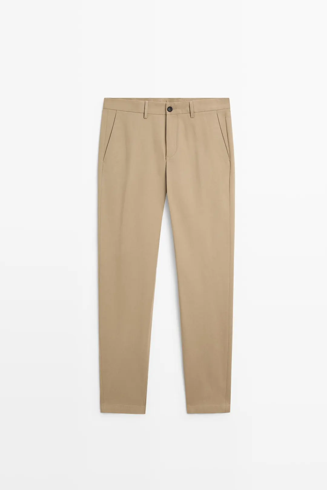 Брюки зауженного кроя из смесового хлопка, Massimo Dutti