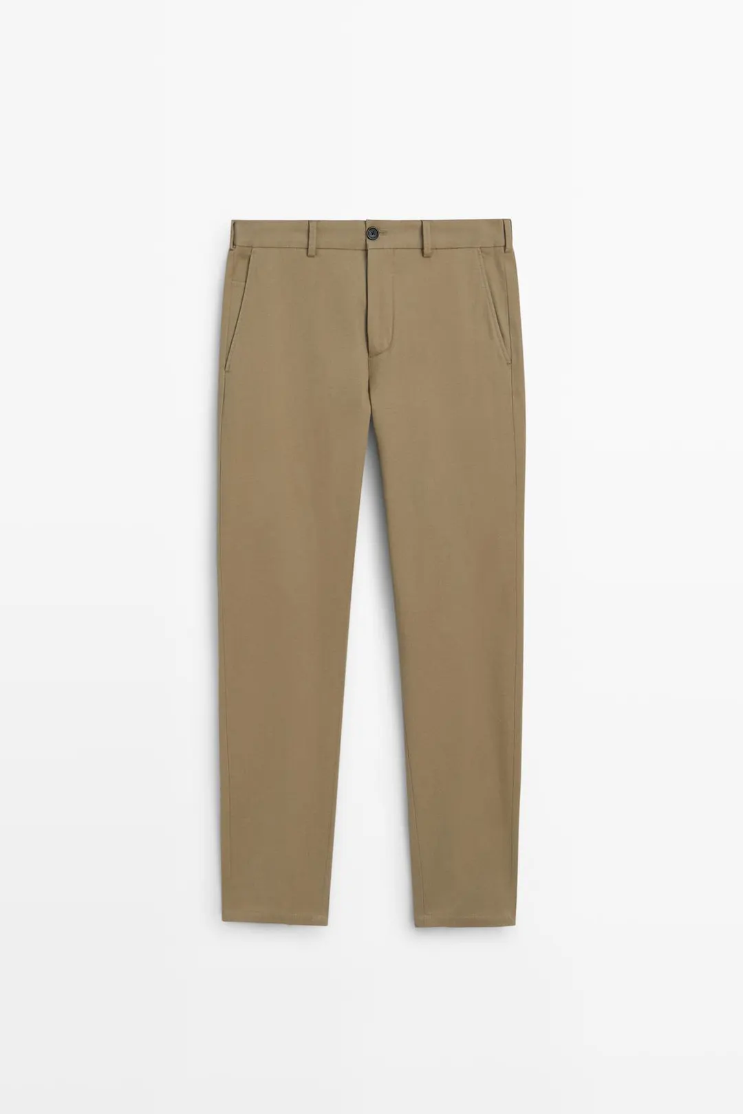 Брюки зауженного кроя из смесового хлопка, Massimo Dutti