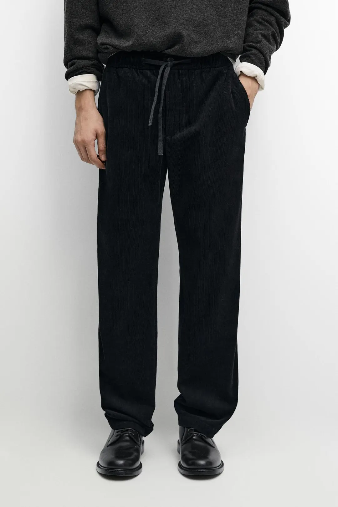 Вельветовые брюки-джоггеры, Massimo Dutti