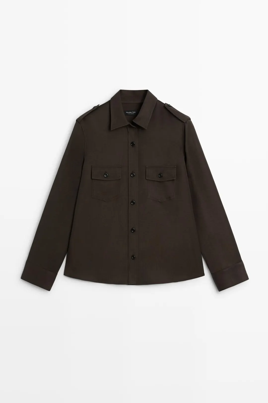 Струящаяся рубашка с карманом, Massimo Dutti