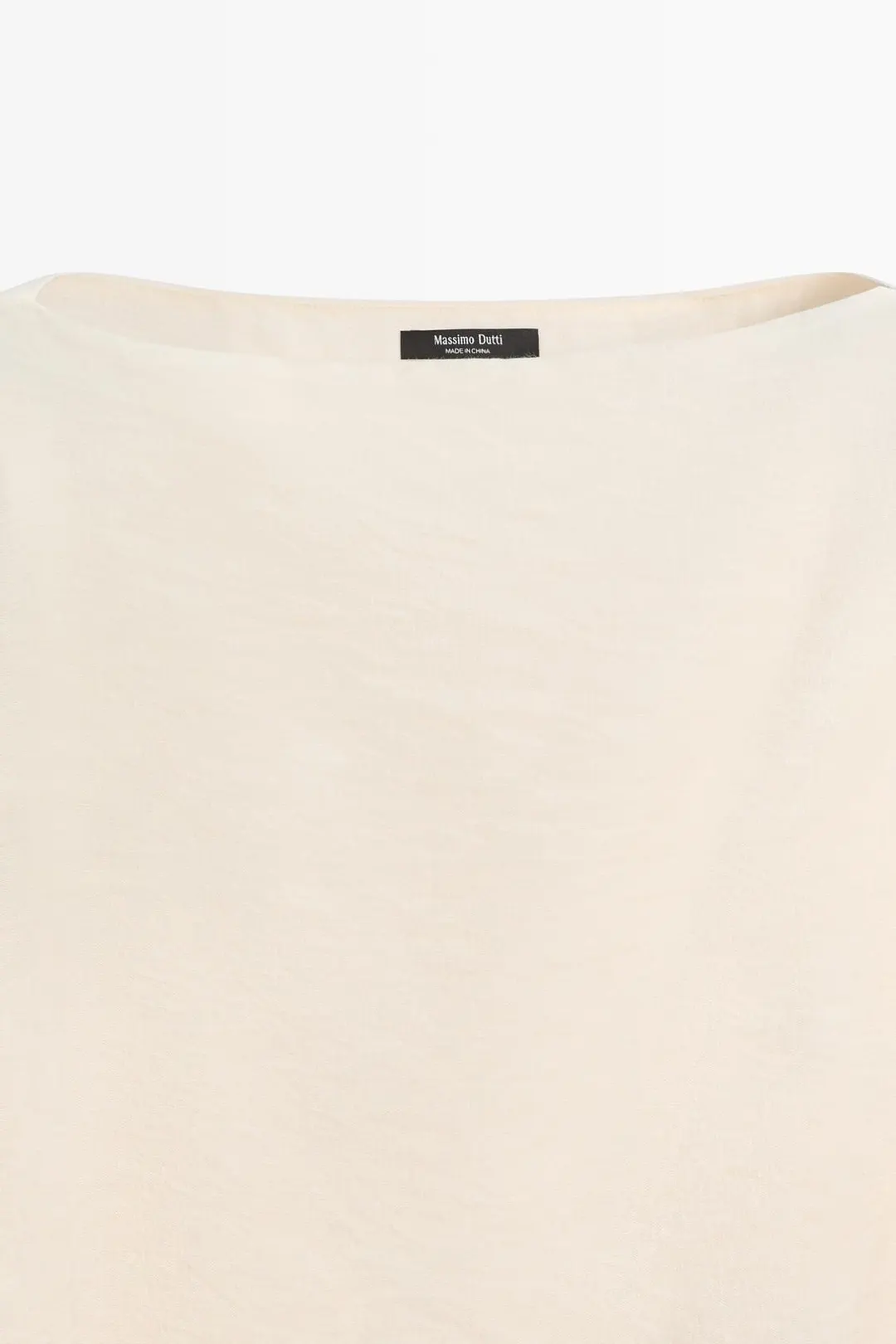 Струящаяся асимметричная блузка-накидка, Massimo Dutti