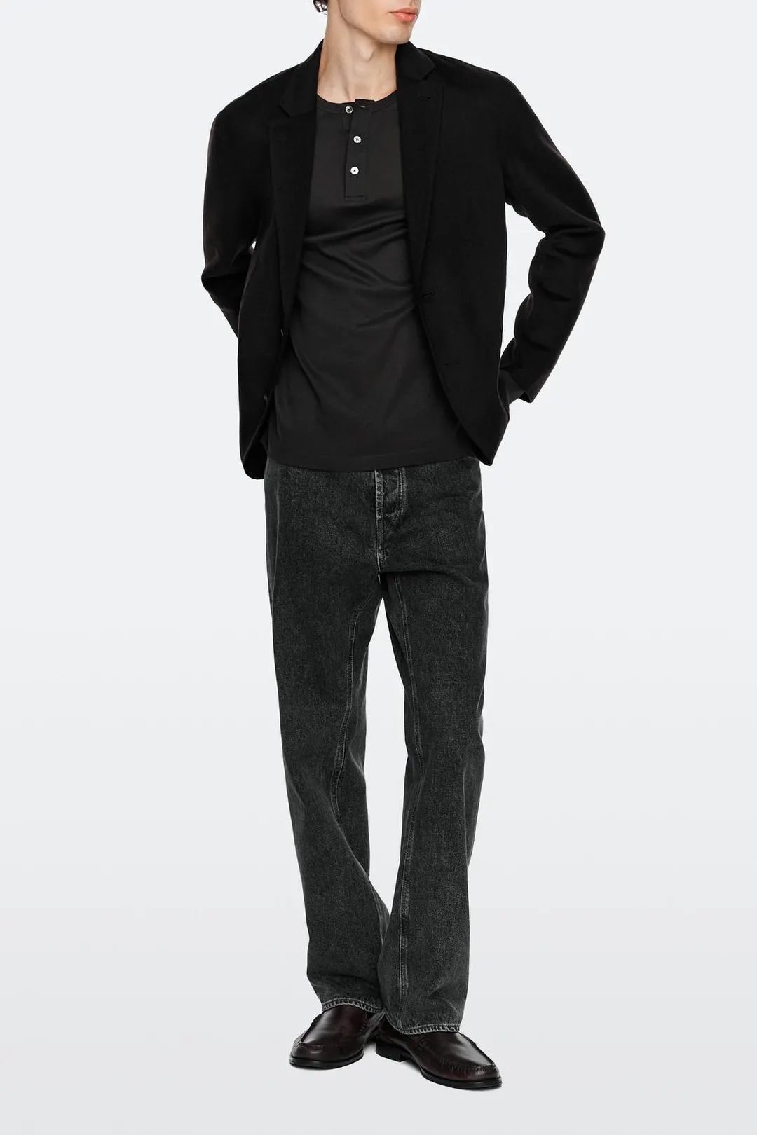 Лоферы из промасленной кожи, Massimo Dutti