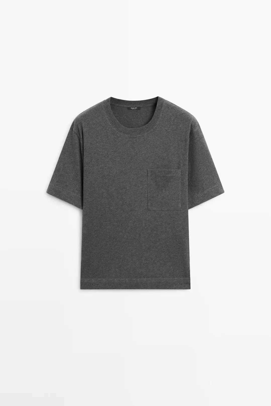 Футболка с короткими рукавами и карманом, Massimo Dutti