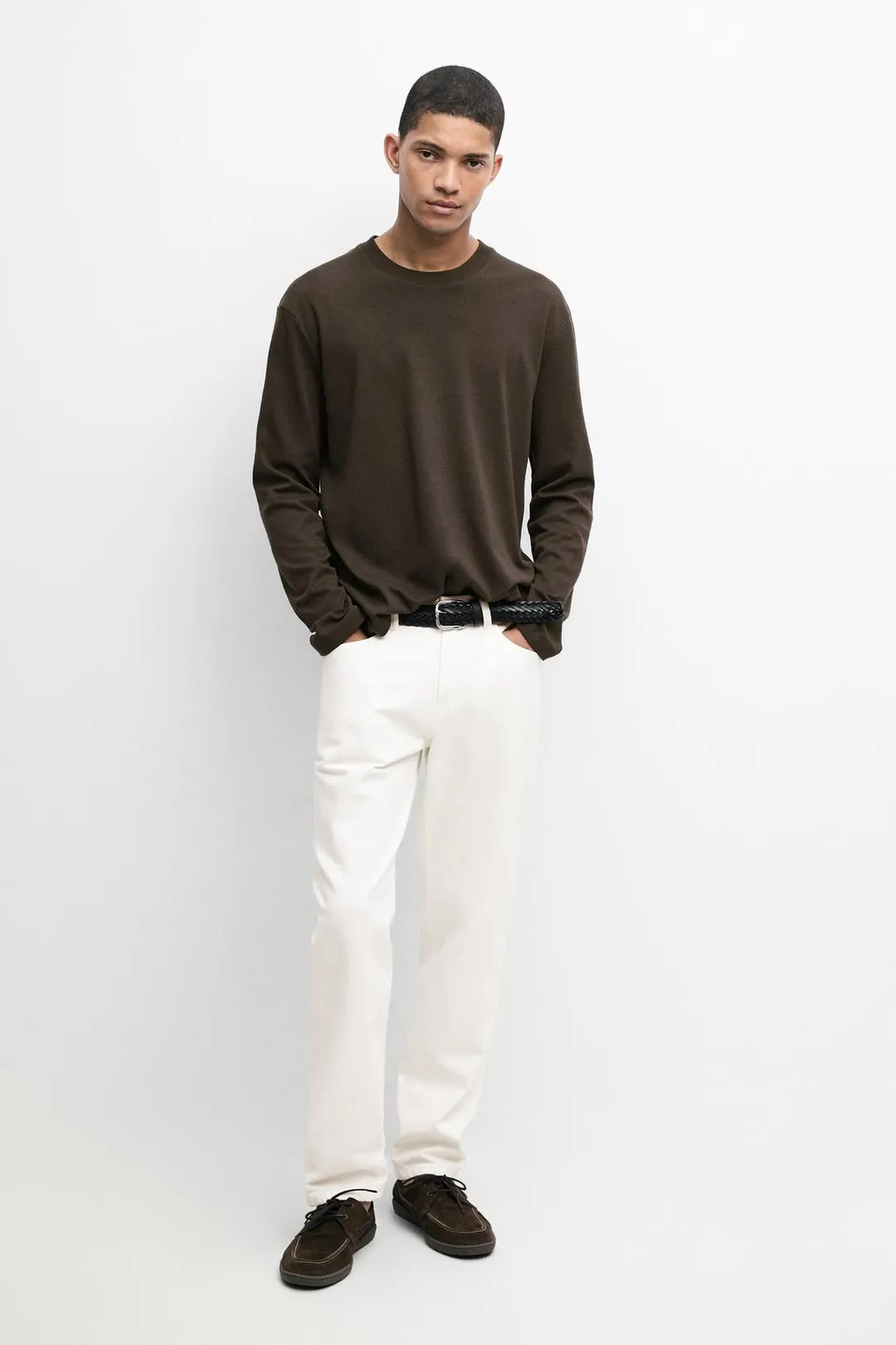 Лонгслив из 100% хлопка, Massimo Dutti
