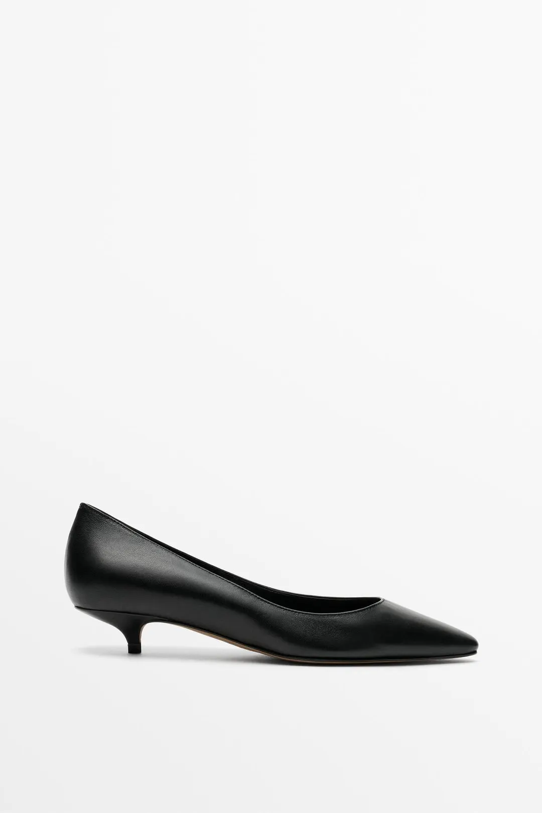 Туфли кожаные на каблуке, Massimo Dutti