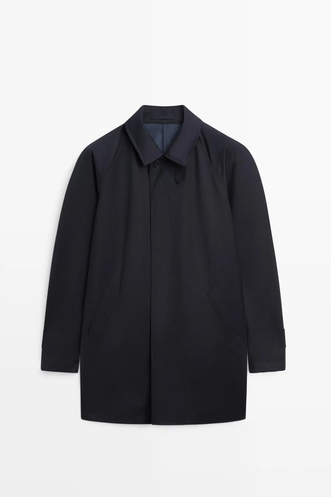 Тренч из 100% шерсти, Massimo Dutti