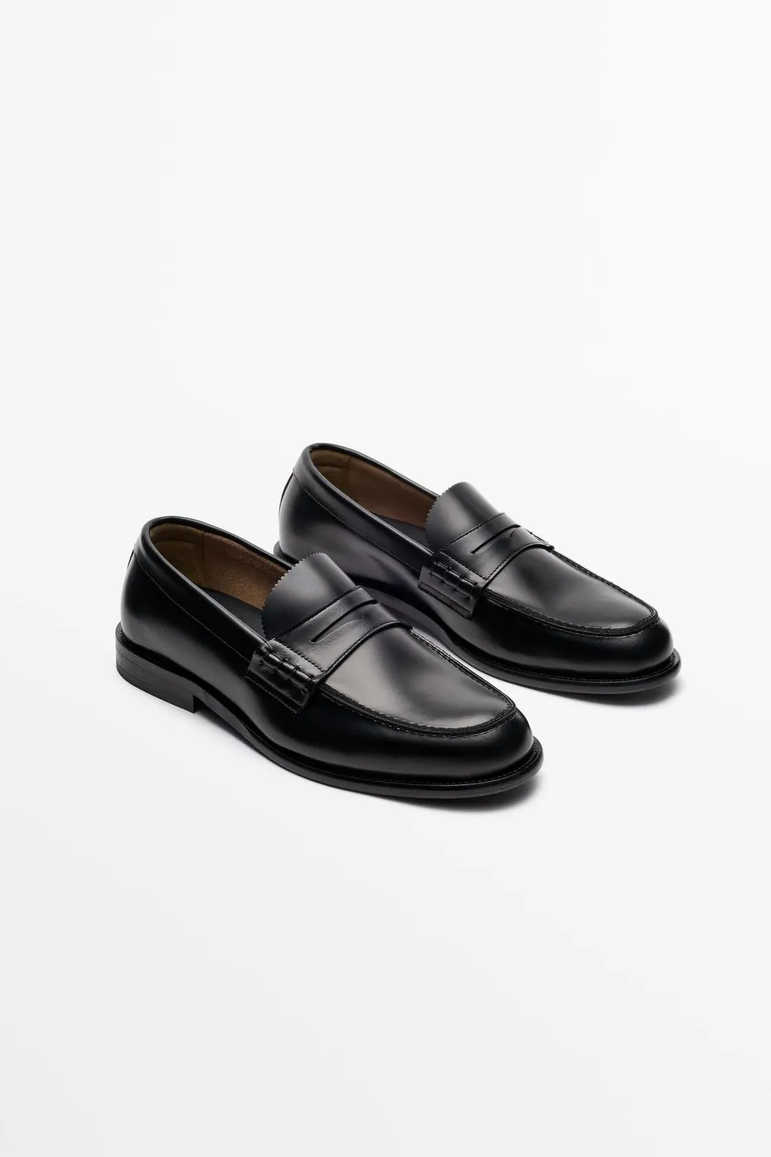 Кожаные пенни-лоферы, Massimo Dutti