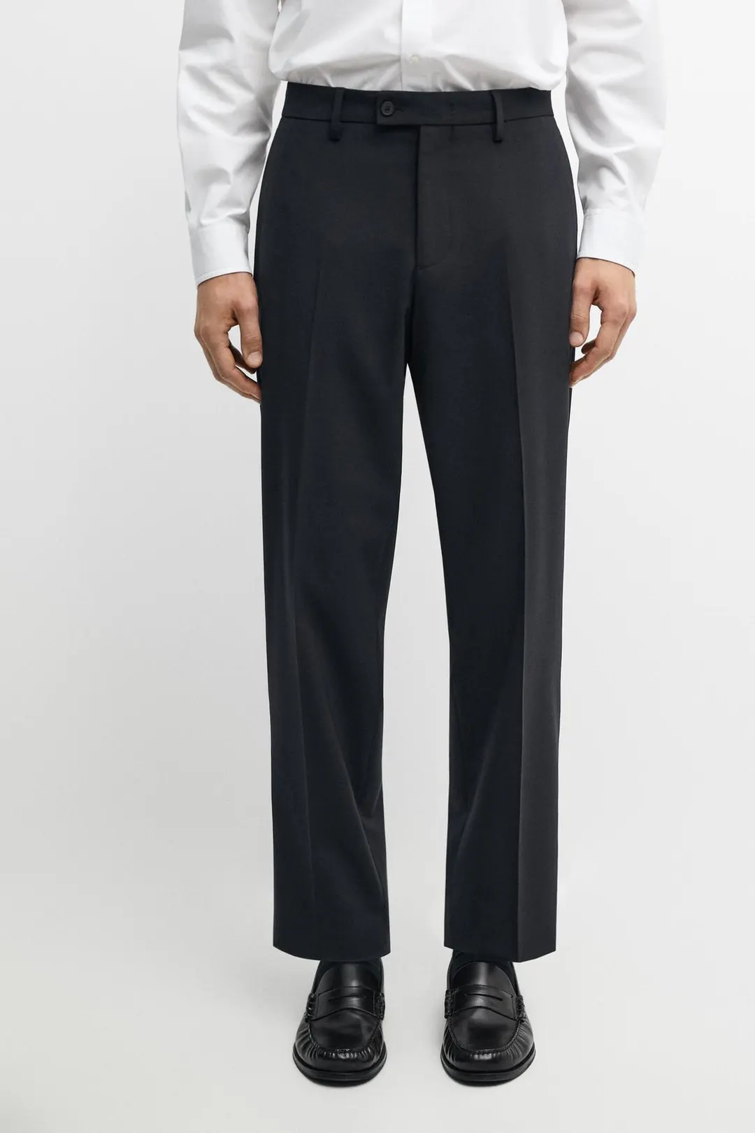 Костюмные брюки из смесовой шерсти, Massimo Dutti