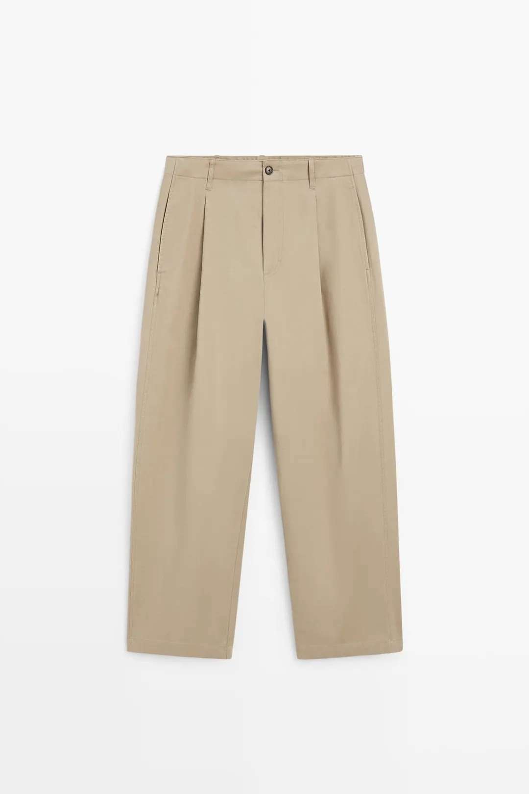 Брюки-баллоны с защипами, Massimo Dutti