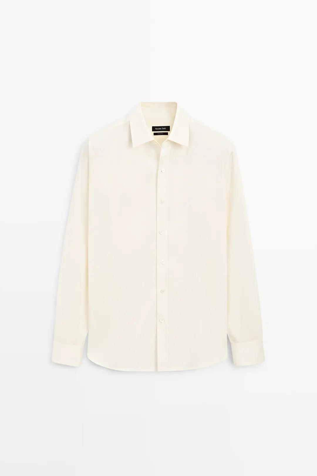 Рубашка свободного кроя из смесового хлопка, Massimo Dutti