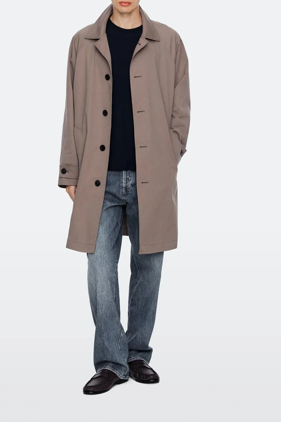 Лоферы из мягкой кожи со сборками, Massimo Dutti