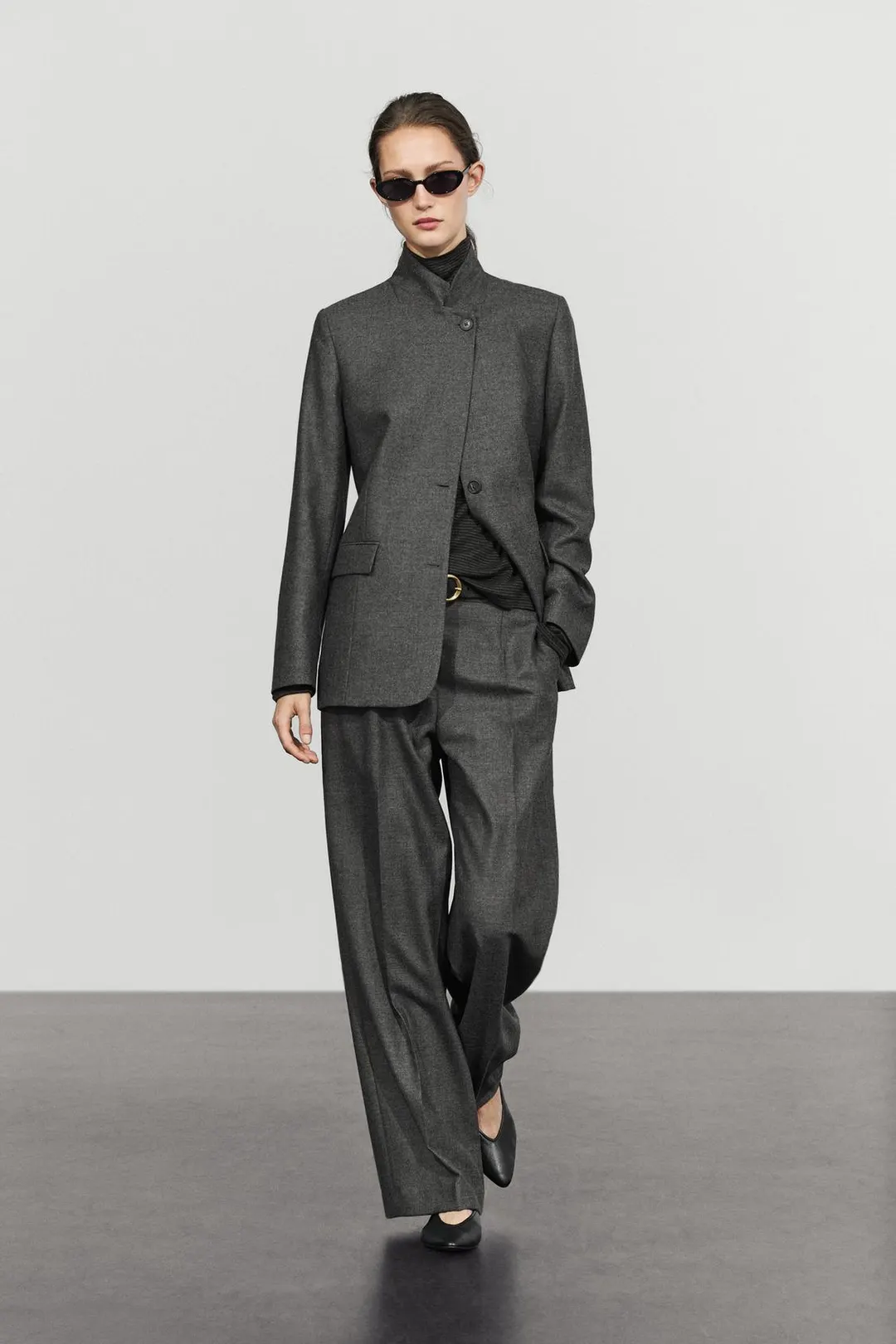 Блейзер костюмный из фланели из 100% шерсти, Massimo Dutti