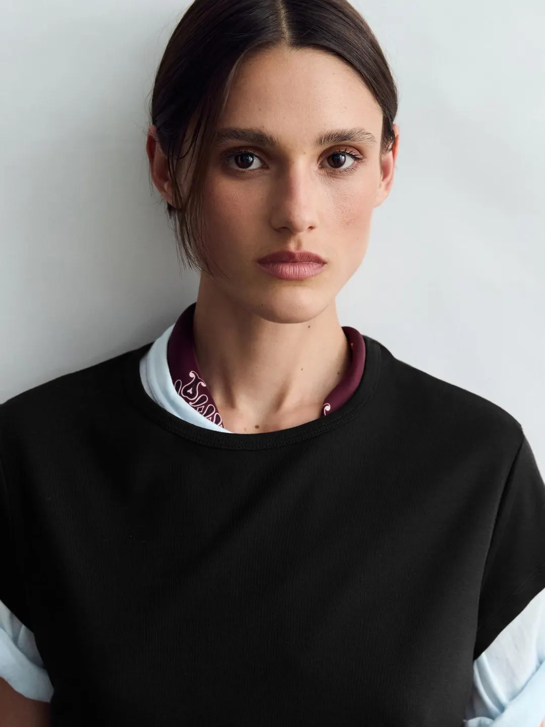 Футболка из 100% мерсеризованного хлопка с короткими рукавами, Massimo Dutti