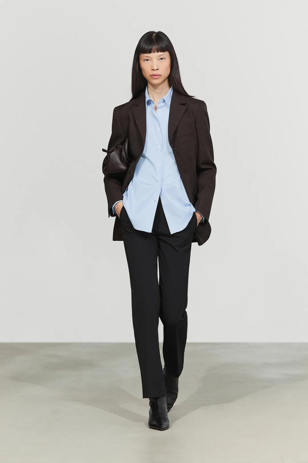 Рубашка в полоску из эластичного поплина, Massimo Dutti