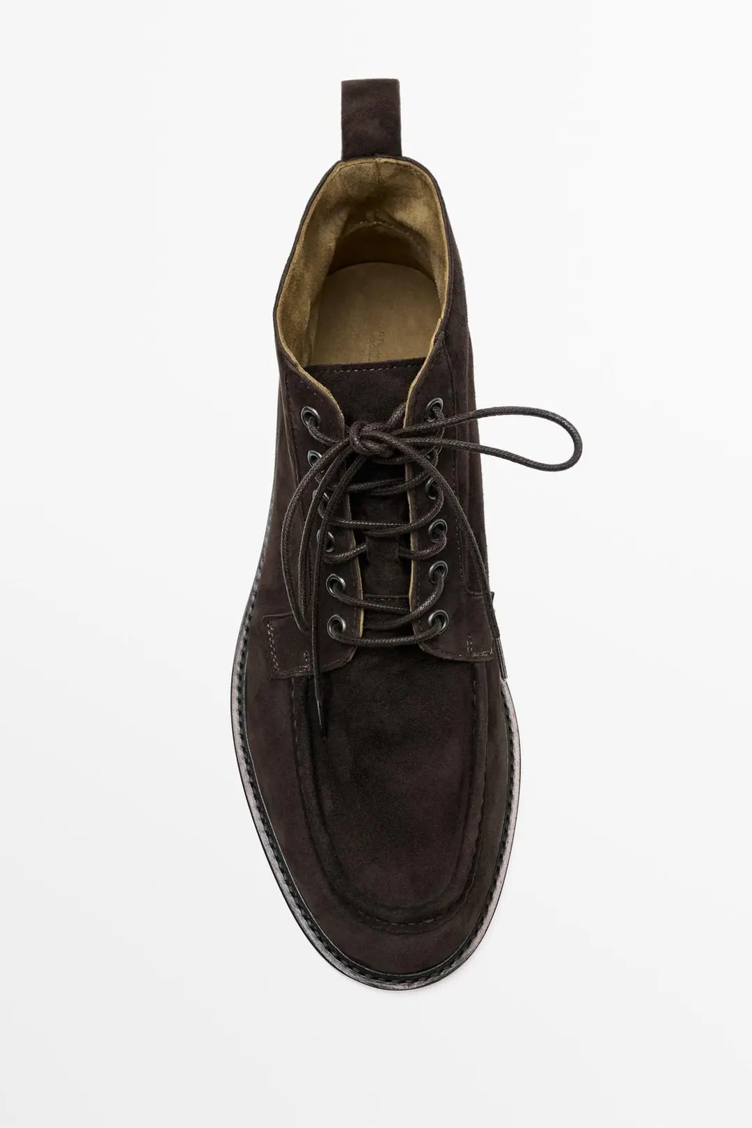 Мягкие замшевые ботильоны, Massimo Dutti
