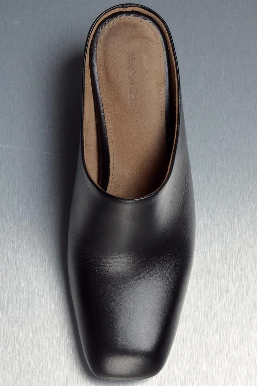Мюли кожаные на танкетке, Massimo Dutti