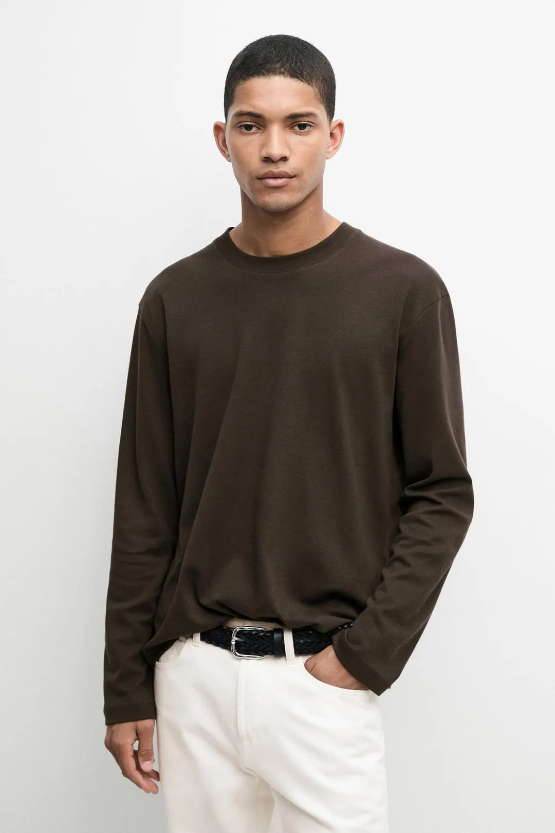 Лонгслив из 100% хлопка, Massimo Dutti