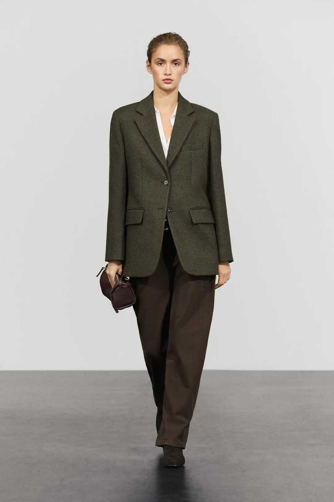 Блейзер меланжевый из 100% шерсти, Massimo Dutti