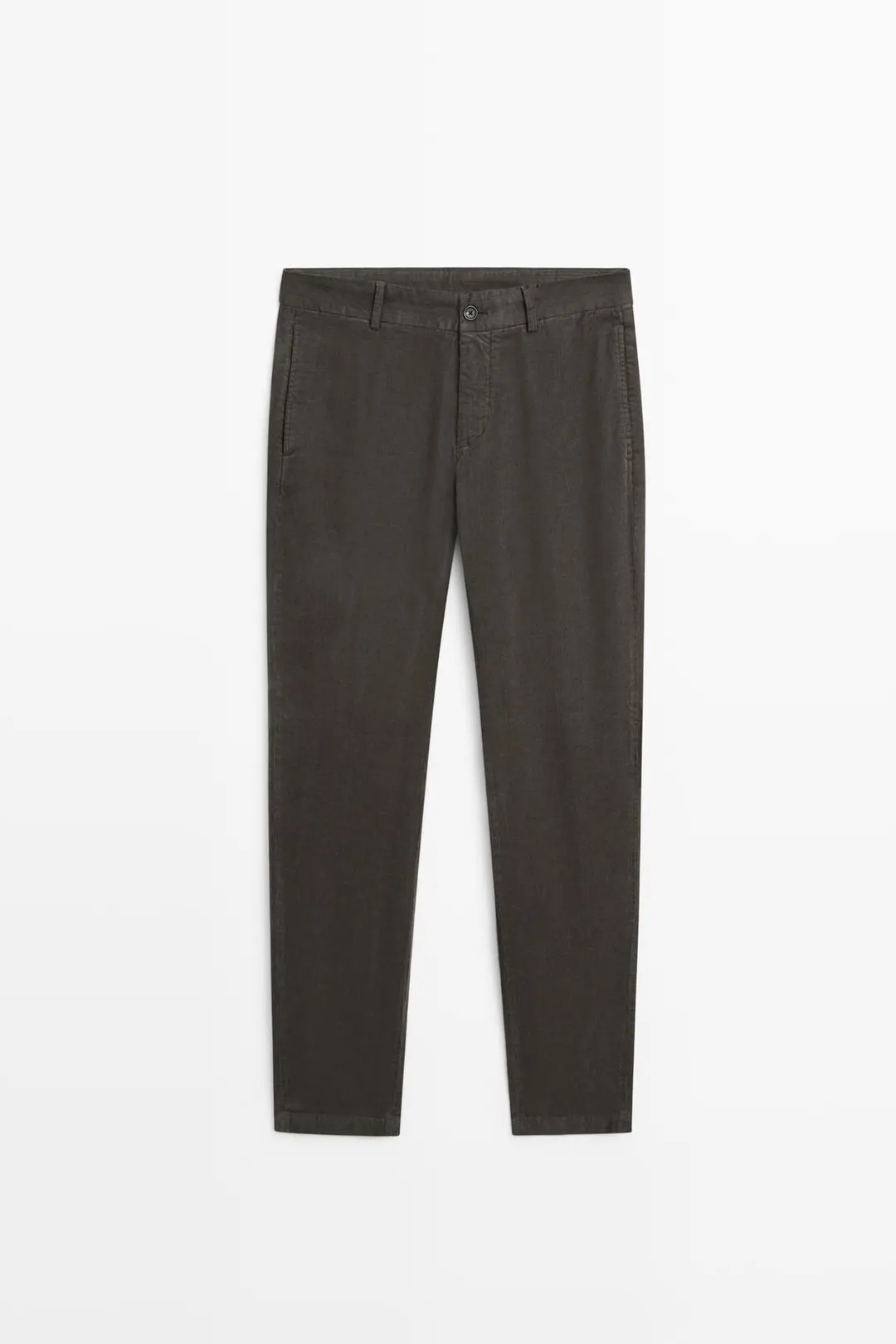 Вельветовые брюки зауженного кроя, Massimo Dutti
