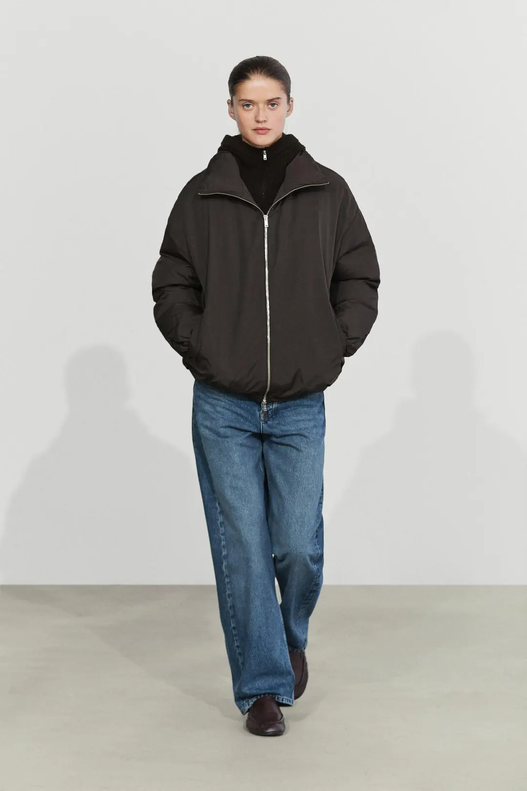 Пуховик со съемной деталью, Massimo Dutti