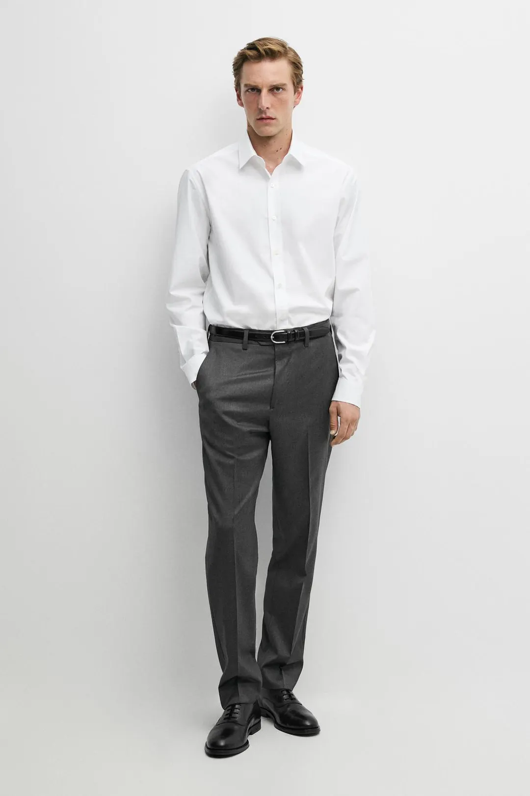 Рубашка свободного кроя из 100% хлопка, Massimo Dutti