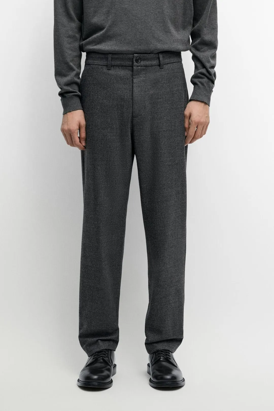 Брюки-джоггеры из смесовой шерсти, Massimo Dutti