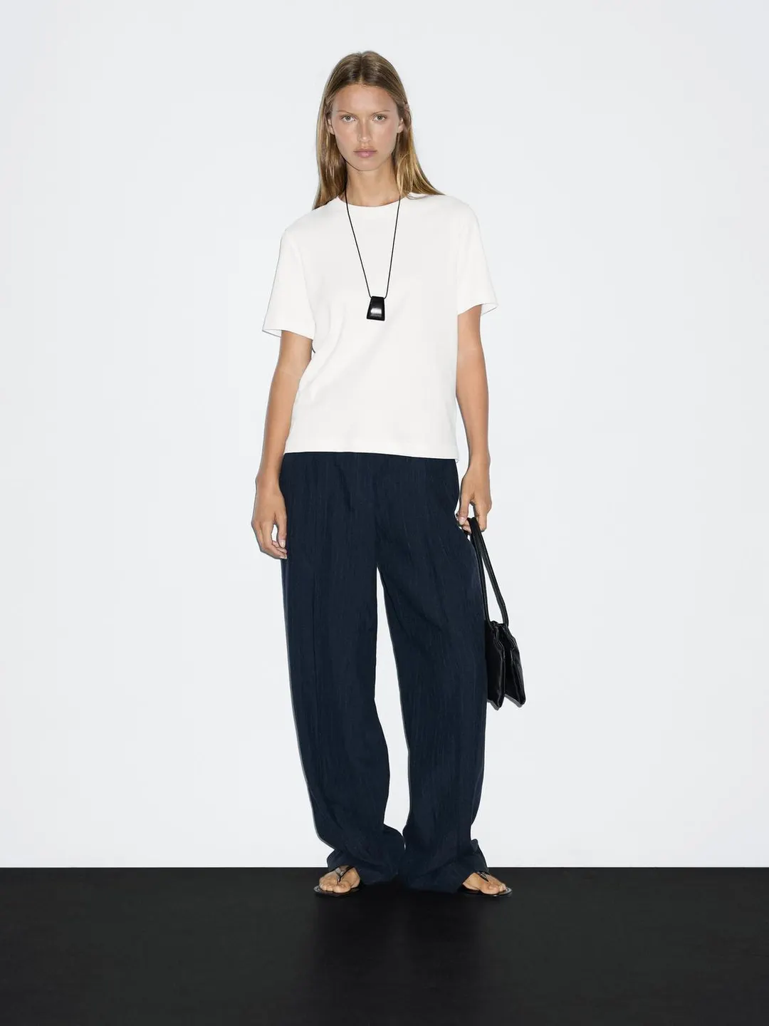 Футболка из интерлока с короткими рукавами, Massimo Dutti