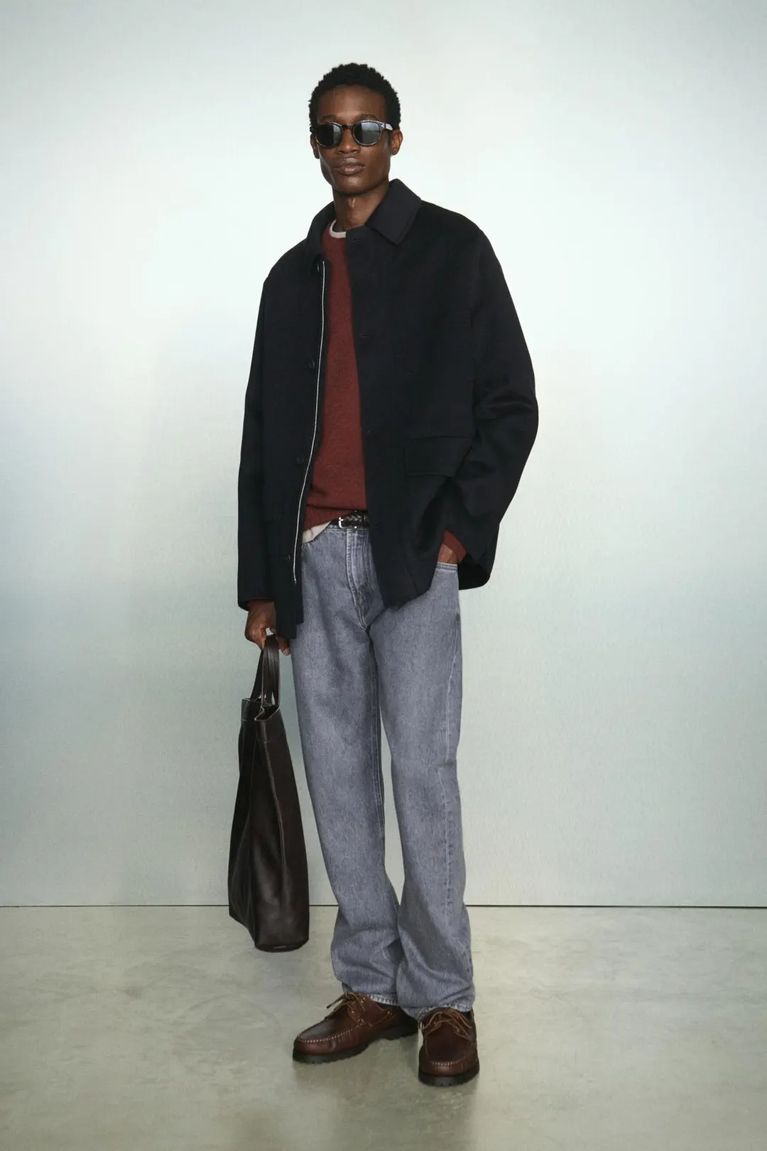 Пальто короткое со съемным жилетом, Massimo Dutti