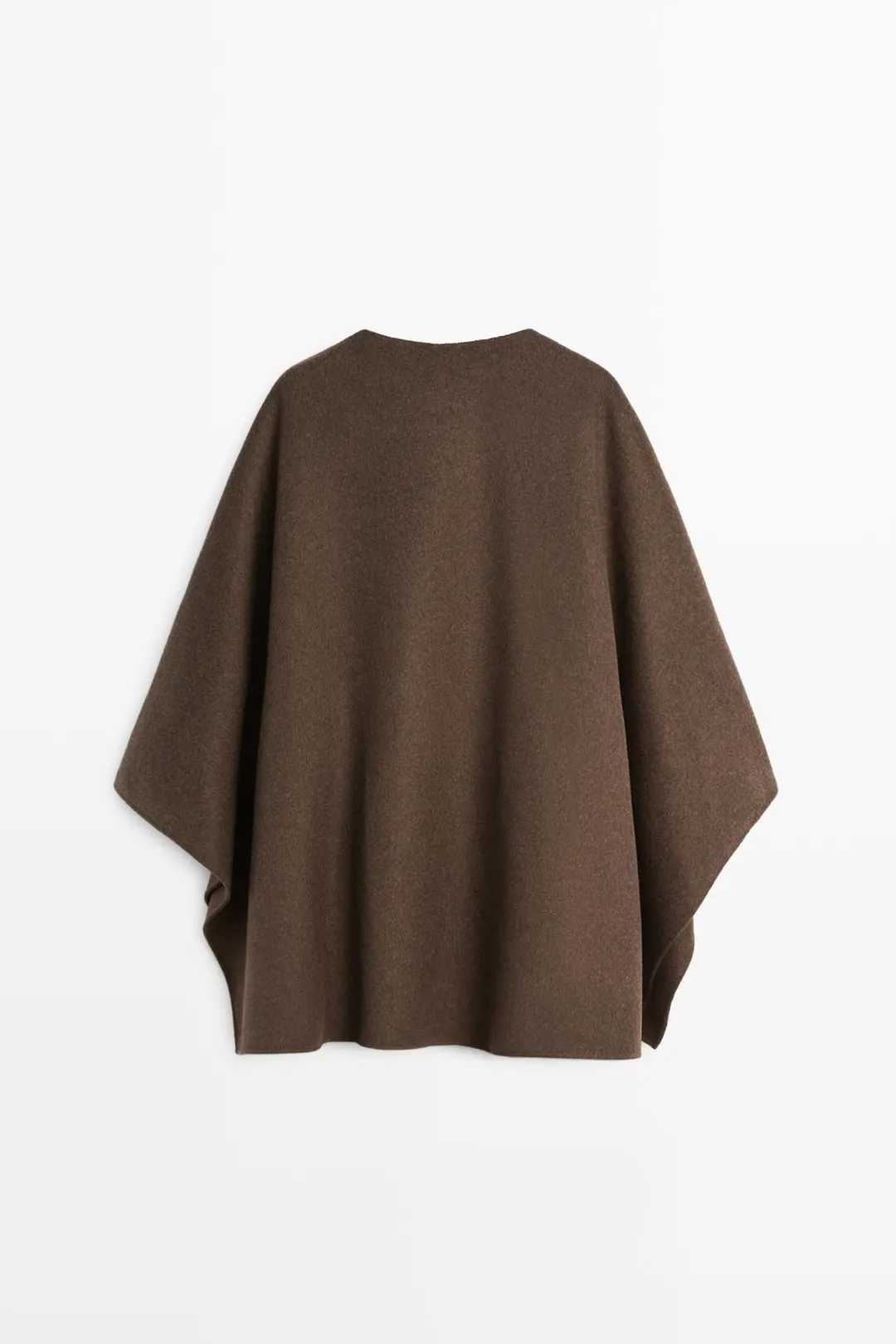 Кейп из смесовой шерсти на пуговицах, Massimo Dutti