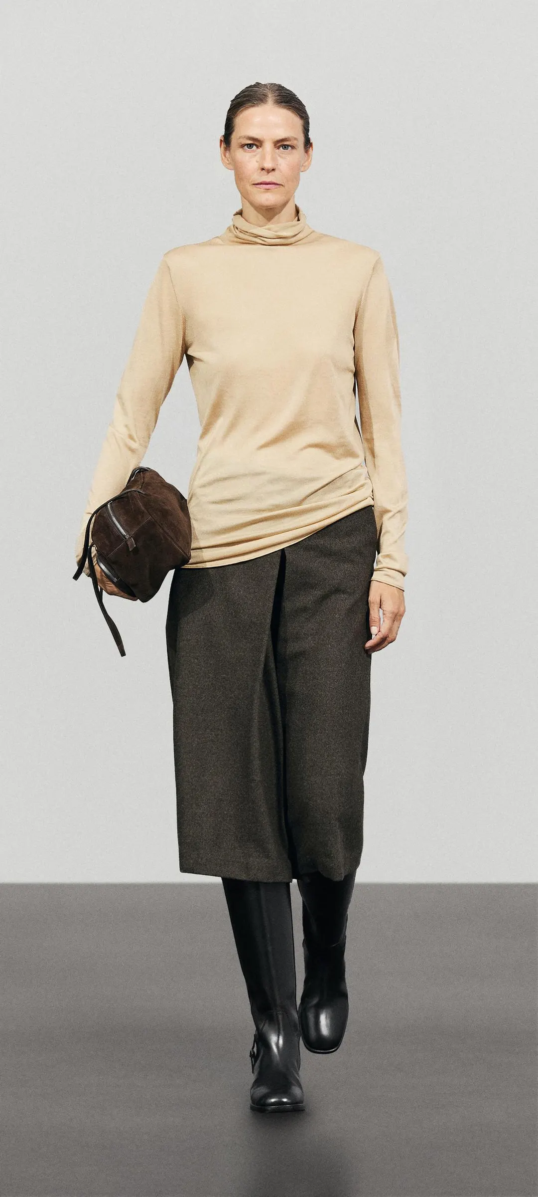 Юбка-шорты из смесовой шерсти, Massimo Dutti
