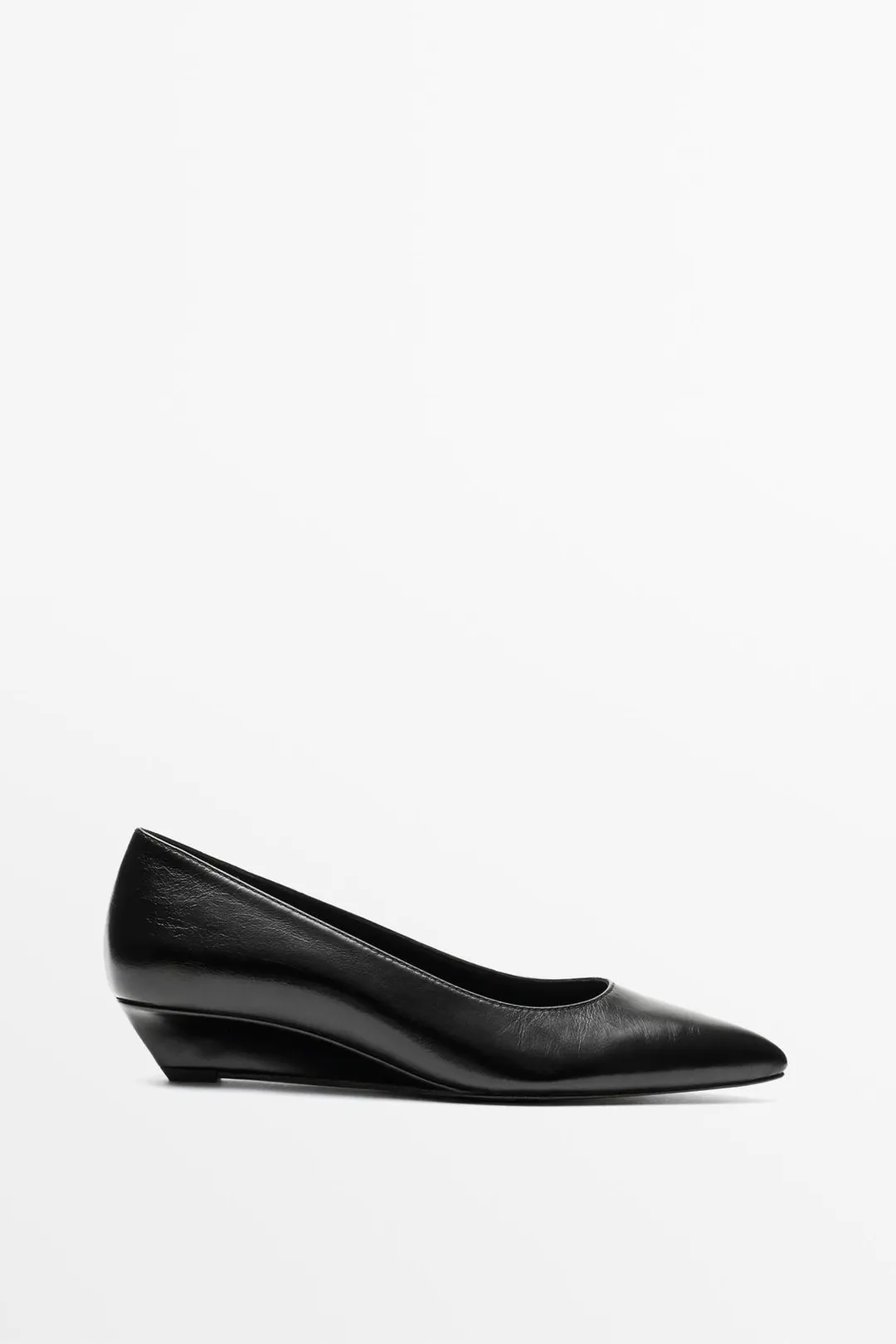 Туфли кожаные на каблуке, Massimo Dutti