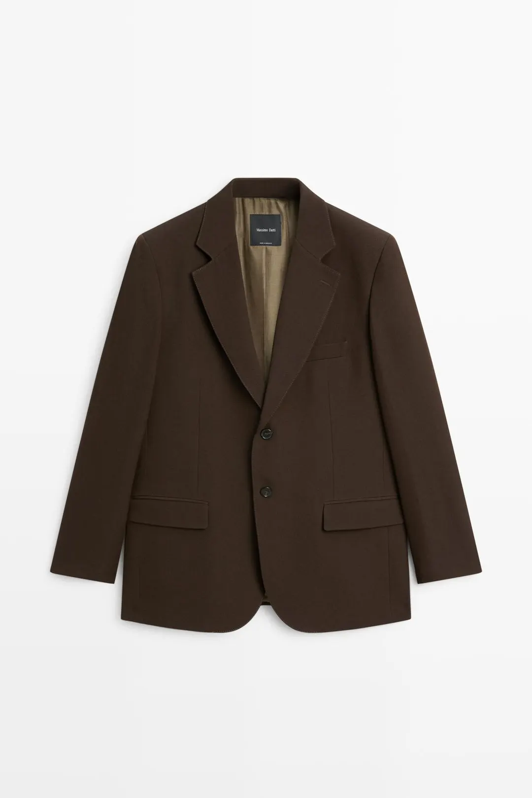 Пиджак струящегося кроя из смесовой шерсти для цельного образа, Massimo Dutti