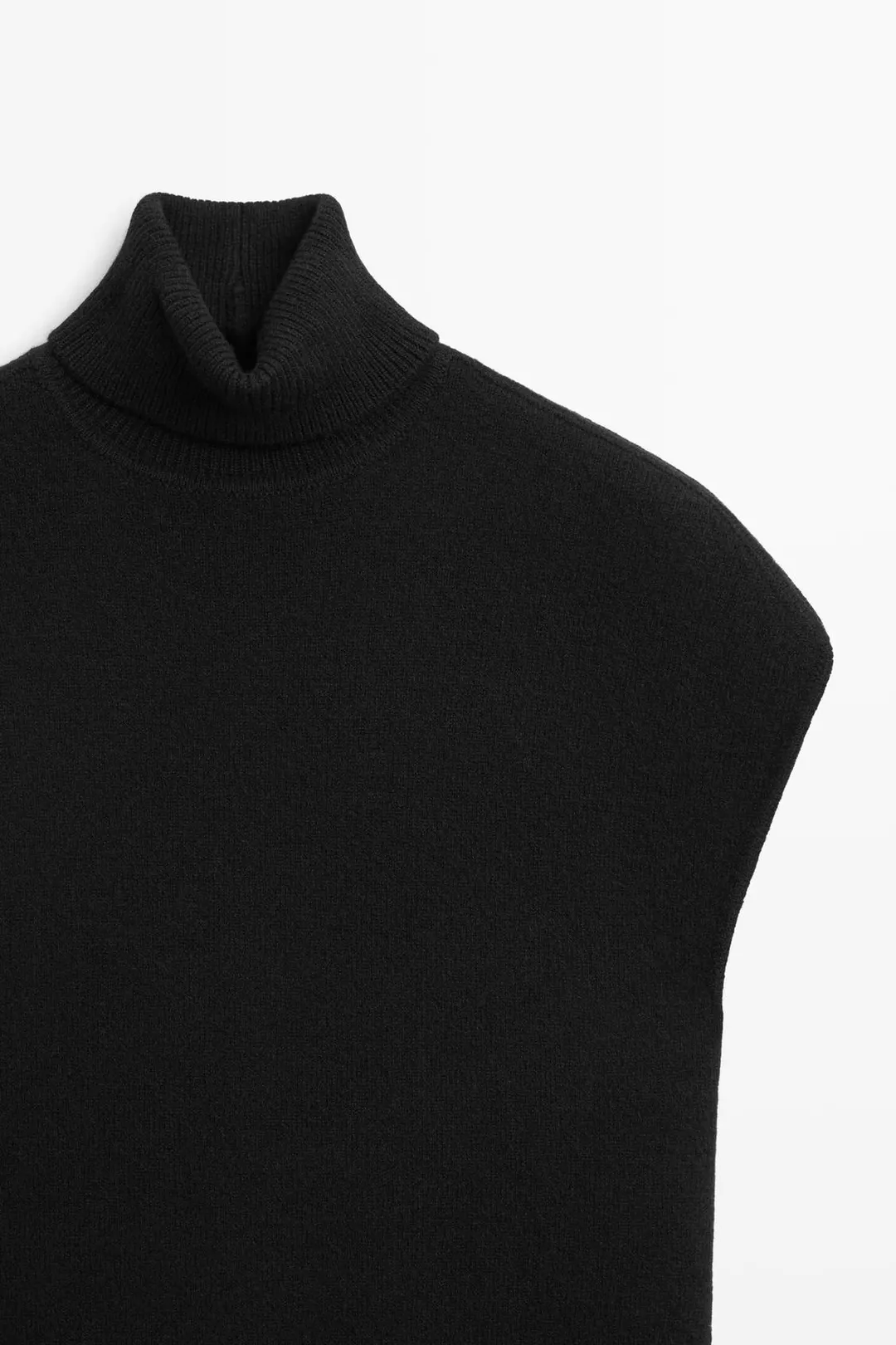 Трикотажный свитер с боковыми разрезами, Massimo Dutti