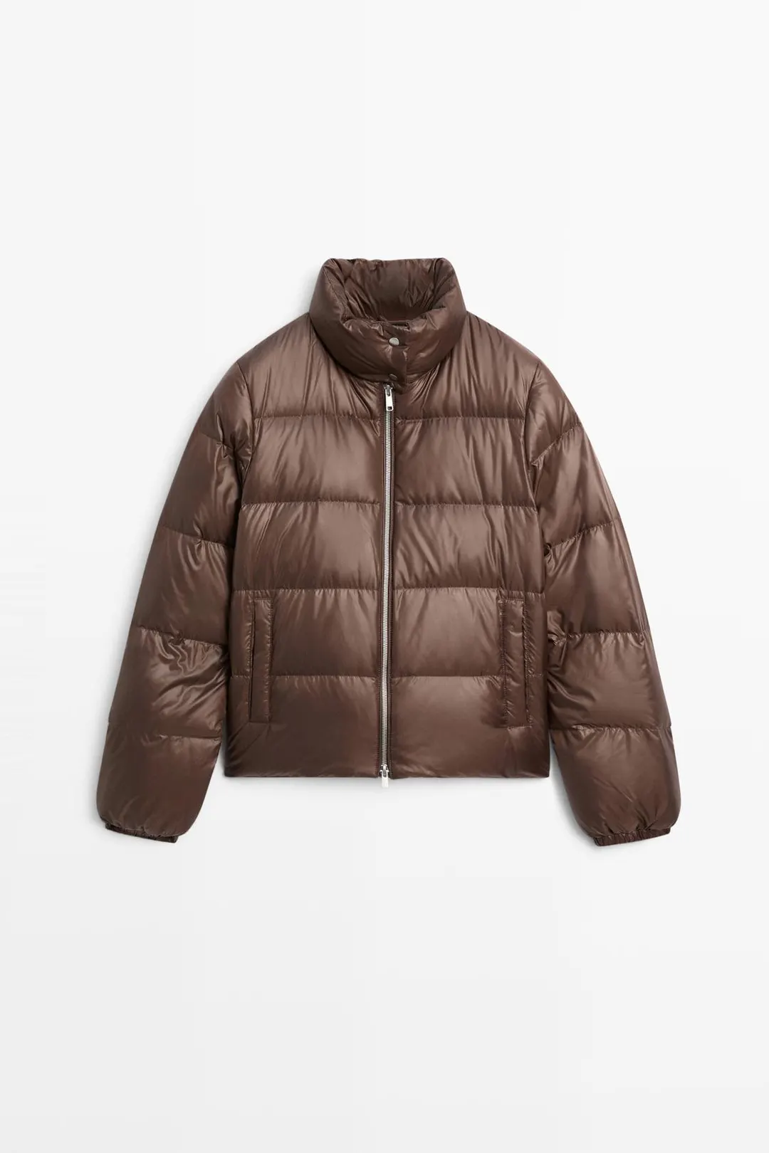 Пуховик с воротником-стойкой, Massimo Dutti