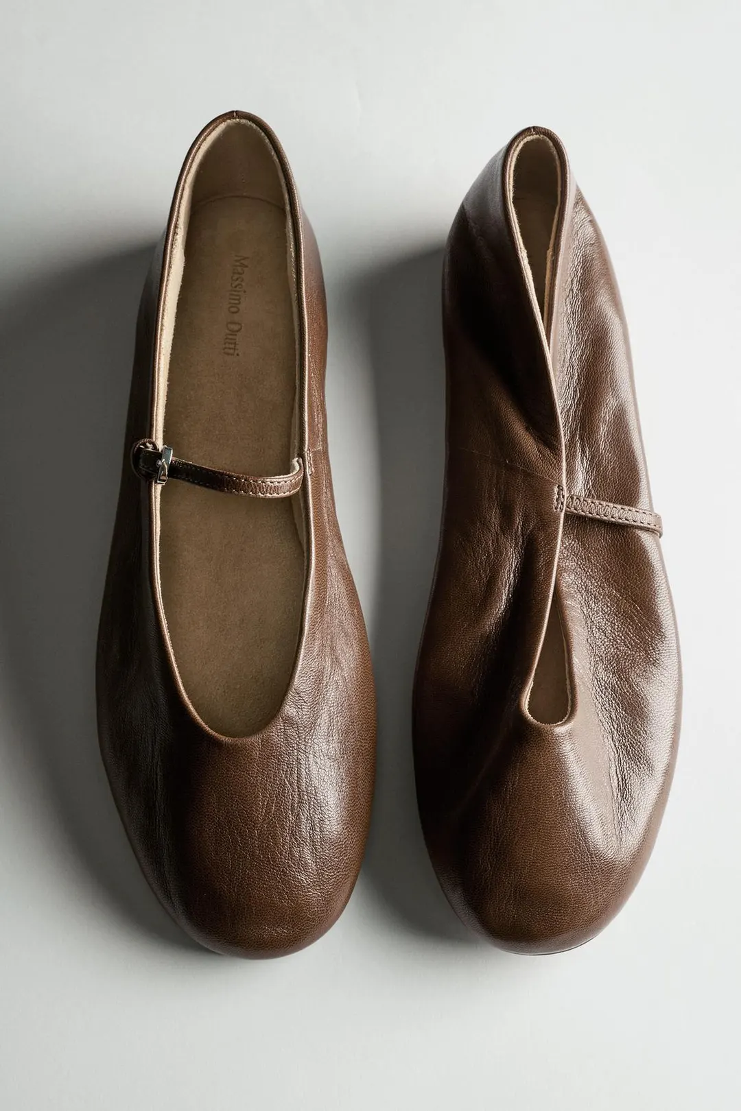 Балетки из мягкой кожи, Massimo Dutti