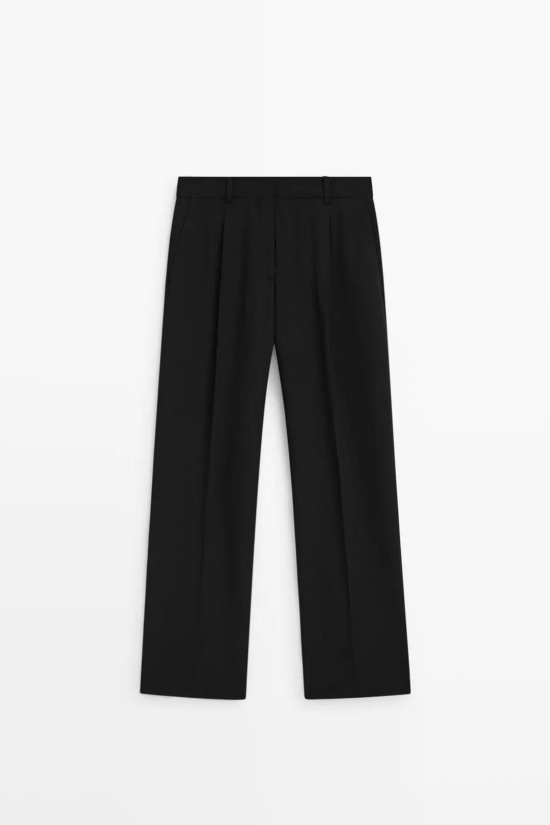 Брюки струящиеся со складками, Massimo Dutti
