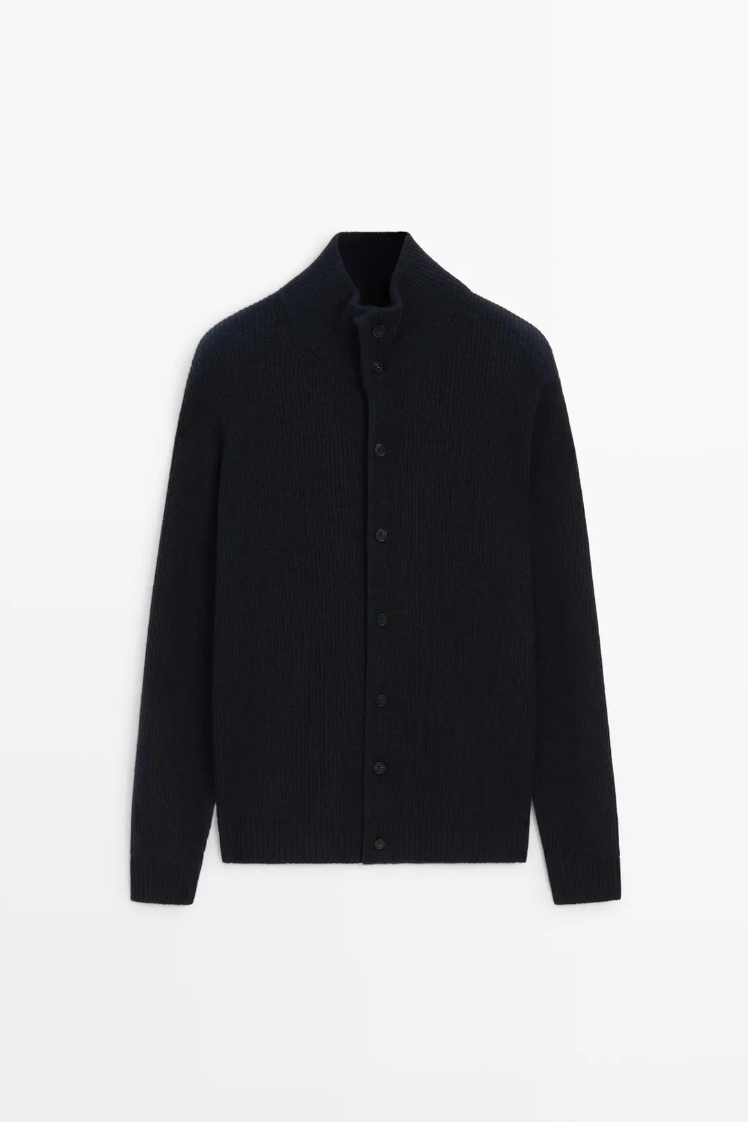 Вязаный кардиган на пуговицах из смесовой шерсти, Massimo Dutti