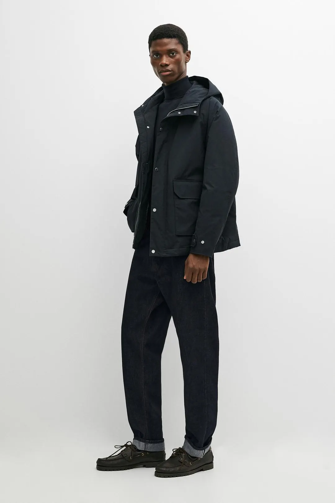 Короткая стеганая парка с карманами, Massimo Dutti