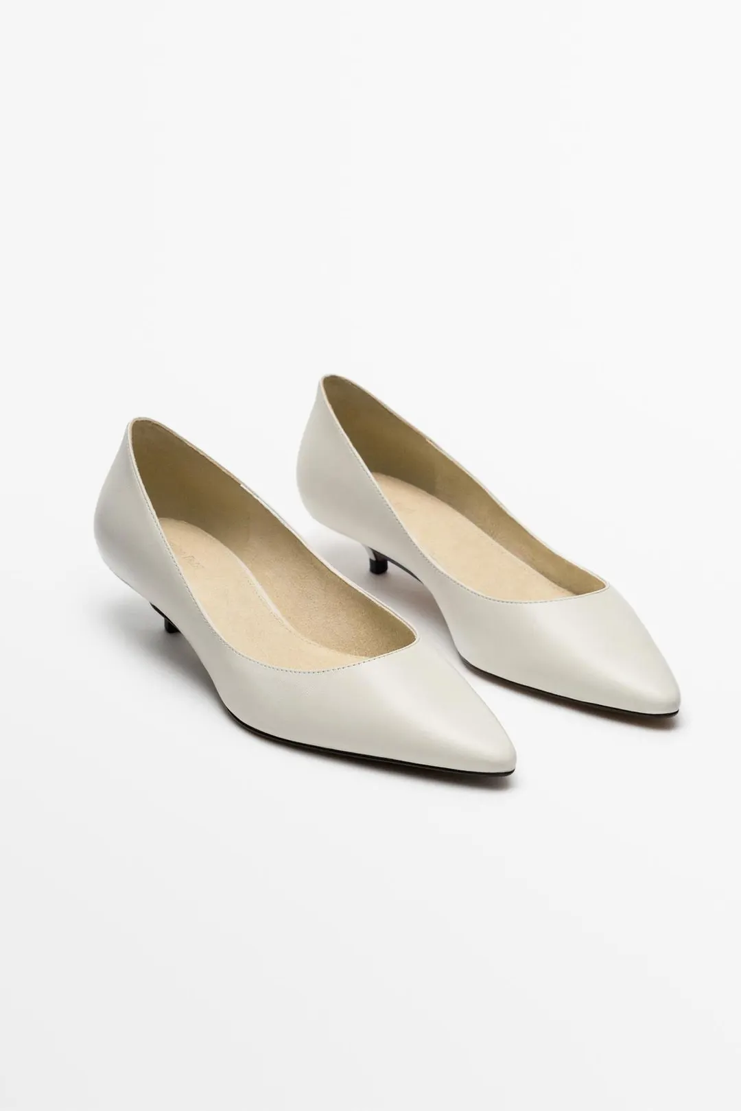 Туфли кожаные на каблуке, Massimo Dutti