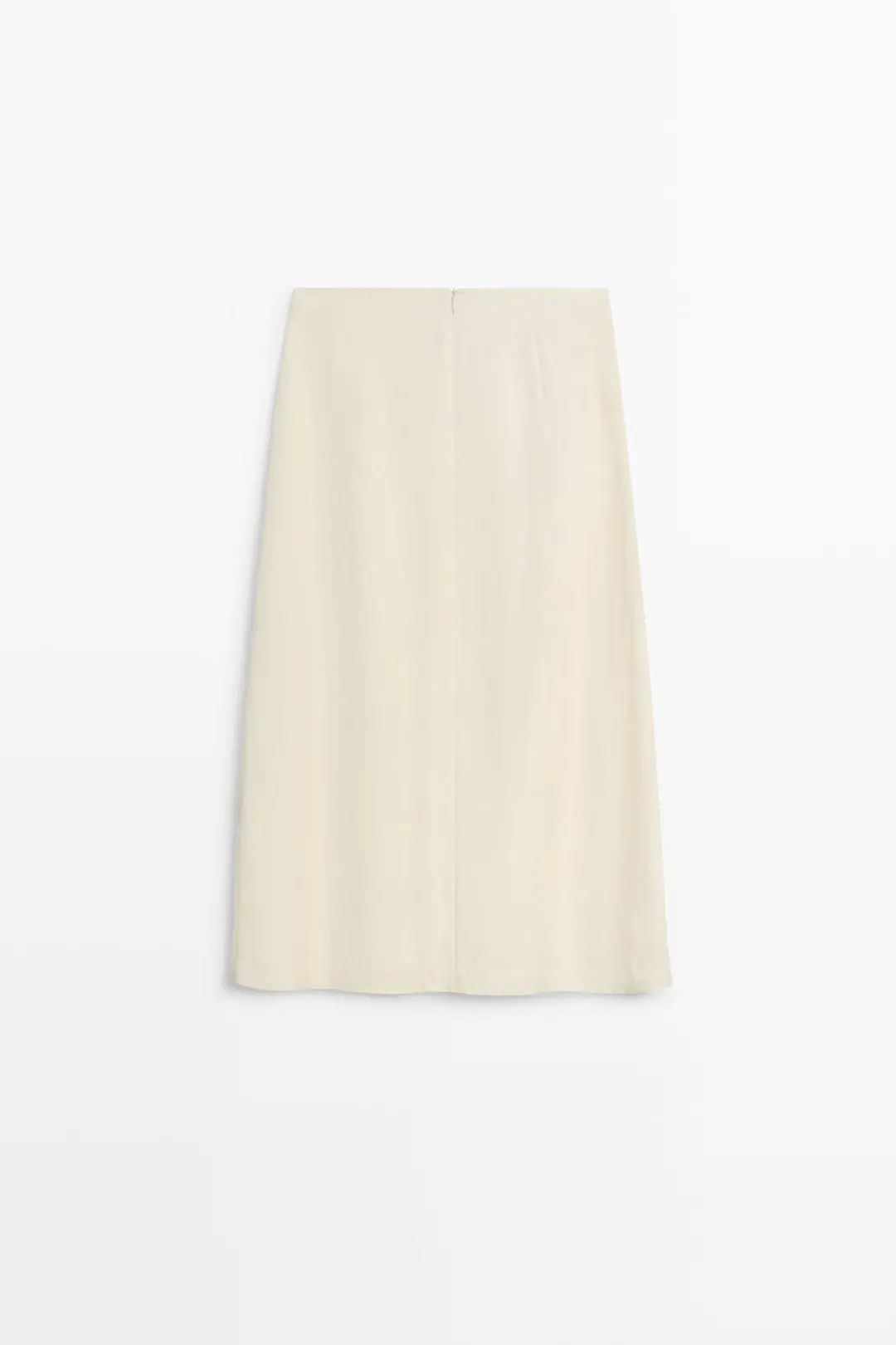 Юбка миди прямая с пуговицами, Massimo Dutti