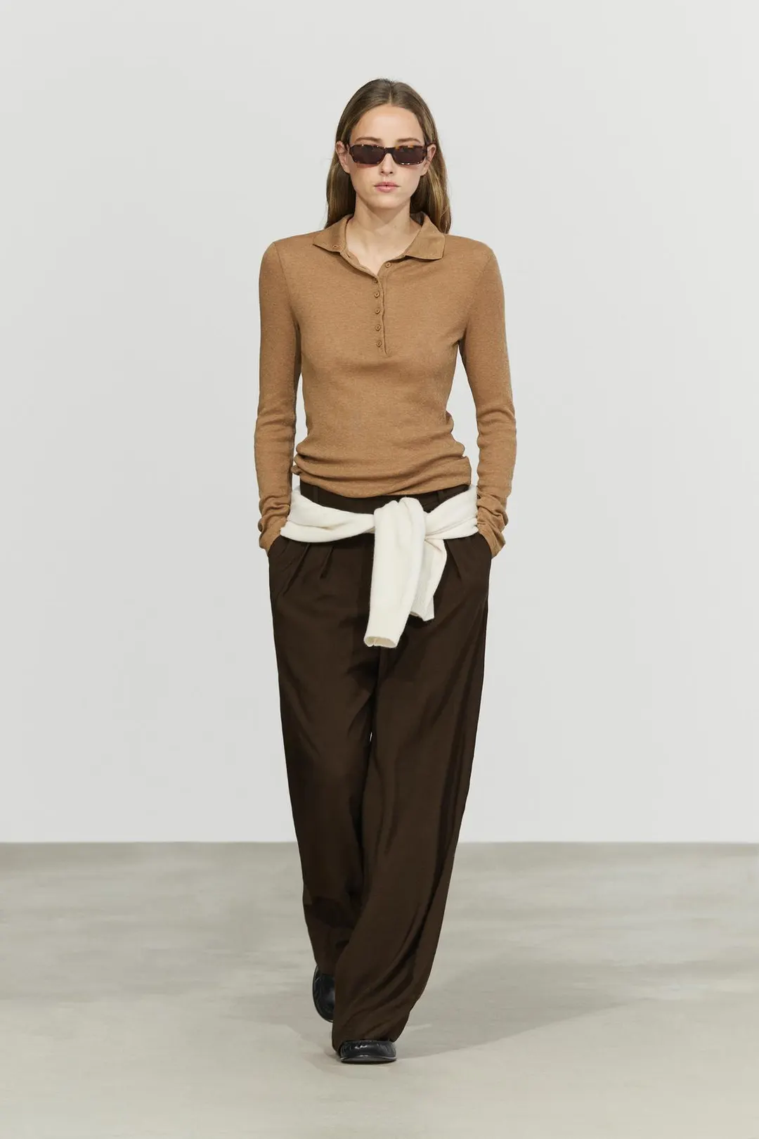 Лонгслив с воротником-стойкой, Massimo Dutti