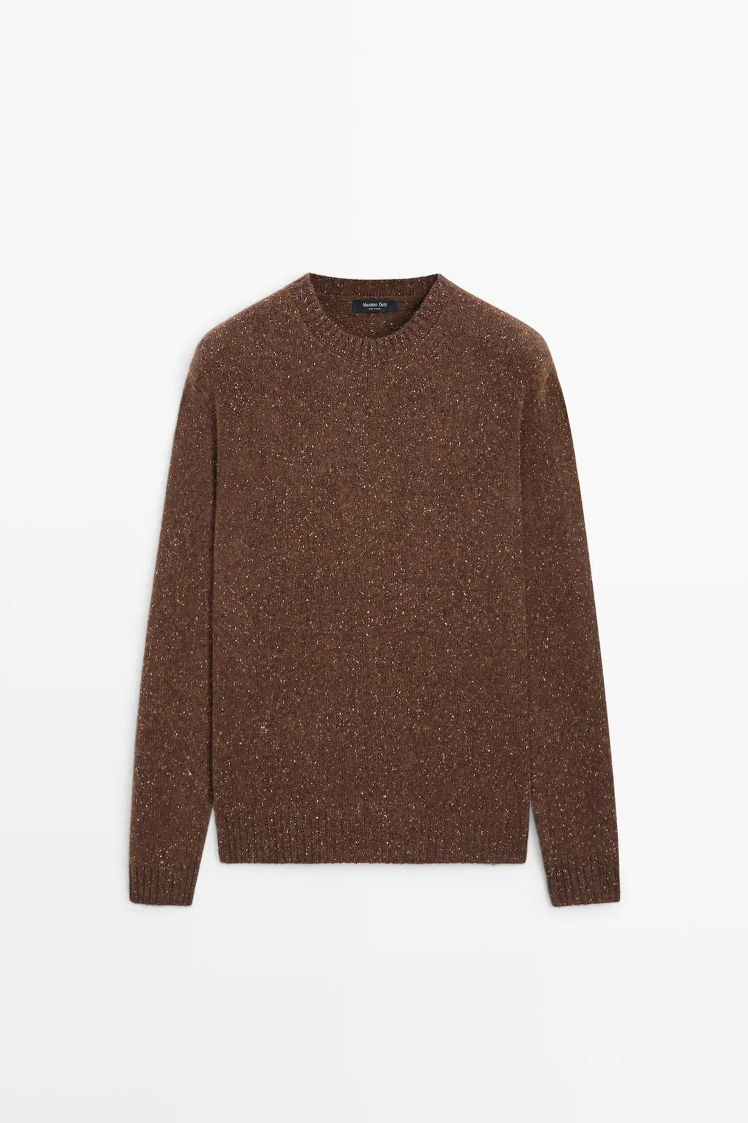 Свитер из смесовой шерсти с крапинками, Massimo Dutti