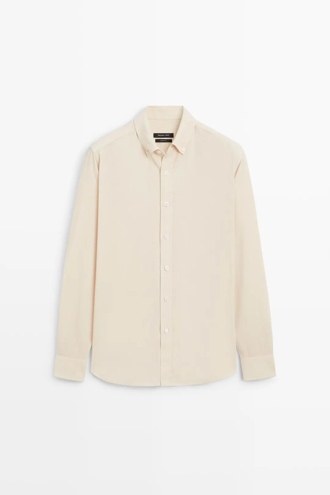 Рубашка прямого кроя из тонкого вельвета, Massimo Dutti