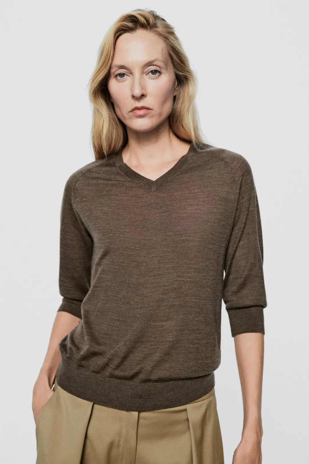 Свитер из 100% шерсти LIMITED EDITION, Massimo Dutti