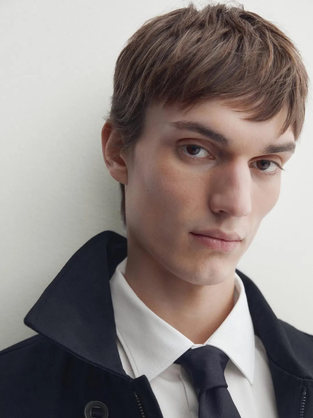 Галстук из твила из смесового хлопка и шелка, Massimo Dutti