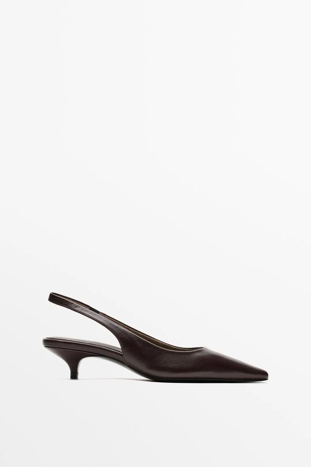 Туфли с открытой пяткой на каблуке, Massimo Dutti